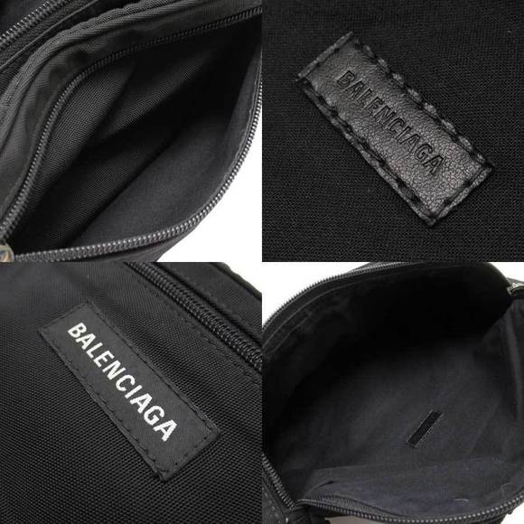 Balenciaga Nylon Canvas Waist Bag Black - Picture 3 of 3